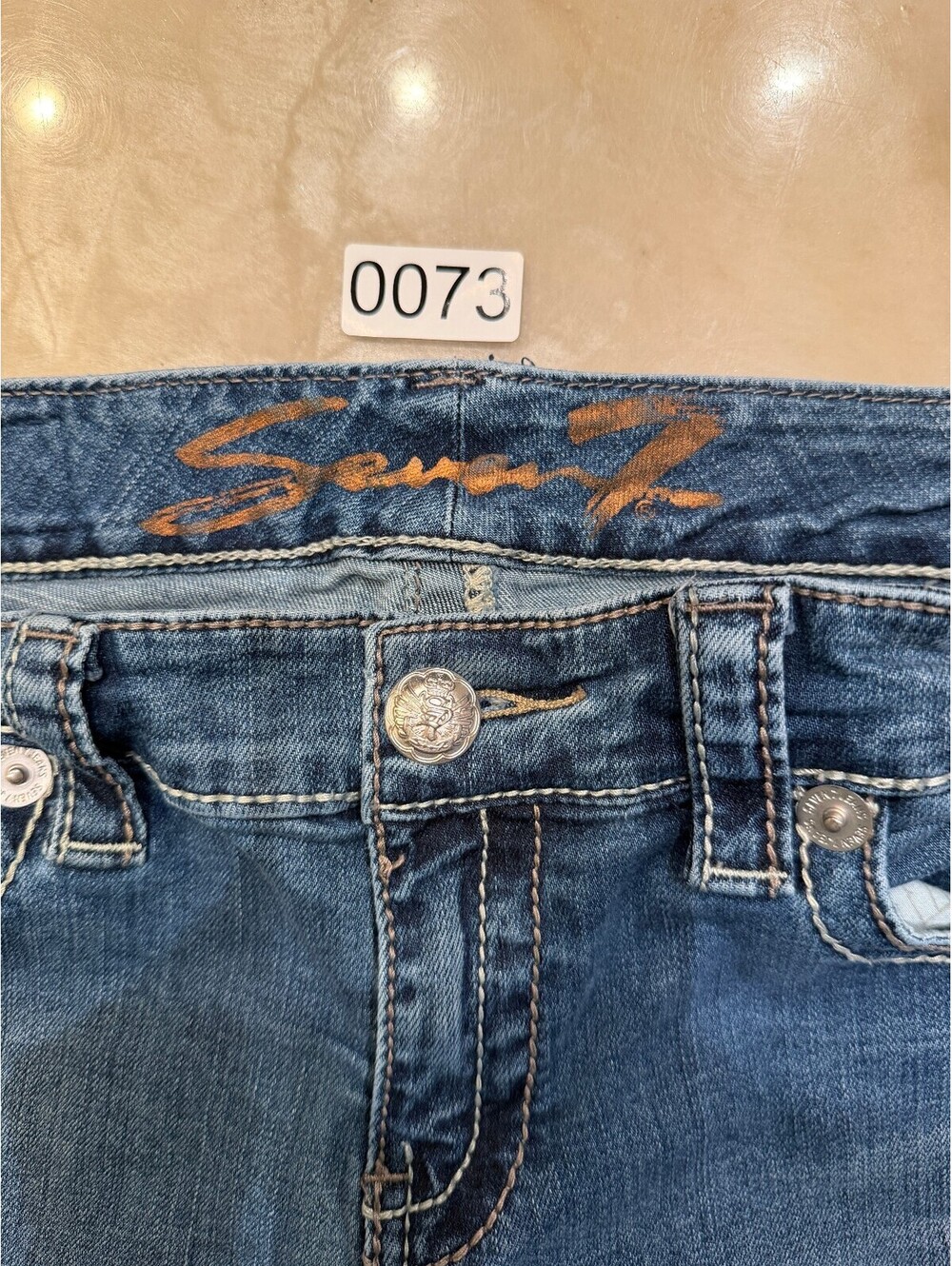Seven7 Women's Denim Jeans Size 29 Medium Blue Wash